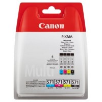 MULTIPACK 4 CARTUCHOS CANON TINTA CLI-571 BK/C/M/Y