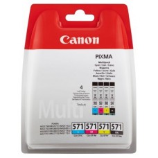 MULTIPACK 4 CARTUCHOS CANON TINTA CLI-571 BK/C/M/Y