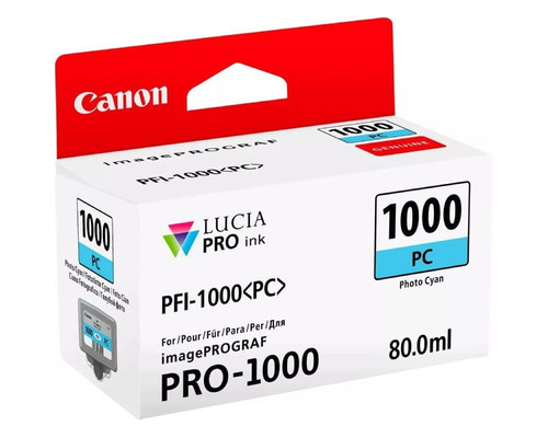 Cartucho canon pfi - 1000pc foto cian pro - 1000