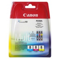 MULTIPACK 3 CARTUCHOS CANON TINTA CLI-8 C/M/Y