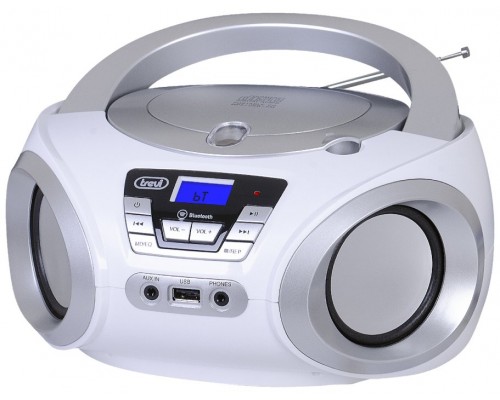 BOOMBOX ESTEREO PORTÁTIL CD BLUETOOTH USB AUX-IN TREVI CMP 544 BT BLANCO