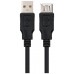 CABLE USB 2.0 TIPO A/M-A/H 1.8M NEGRO NANOCABLE