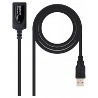 CABLE EXTENSION USB 2.0 TIPO A/M-A/H 5M NEGRO NANOCABLE