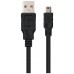 Nanocable Cable USB 2.0, A/M-Mini B/M, negro, 0.5m