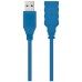 CABLE USB TIPO A/M - A/H 1 M azul NANOCABLE