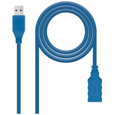 CABLE USB 3.0 A/M-A/H 2M AZUL NANOCABLE