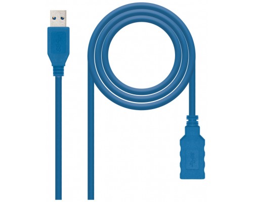 CABLE USB 3.0 A/M-A/H 2M AZUL NANOCABLE