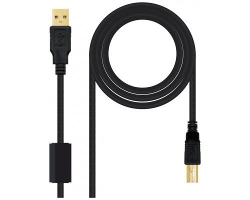 Nanocable Cable USB 2.0 Impresora Ferrita  2.0 M