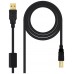 Nanocable Cable USB 2.0 Impresora Ferrita  2.0 M