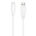 Nanocable Cable USB 2.0 3A USB-C-M/M 0.5M Blanco