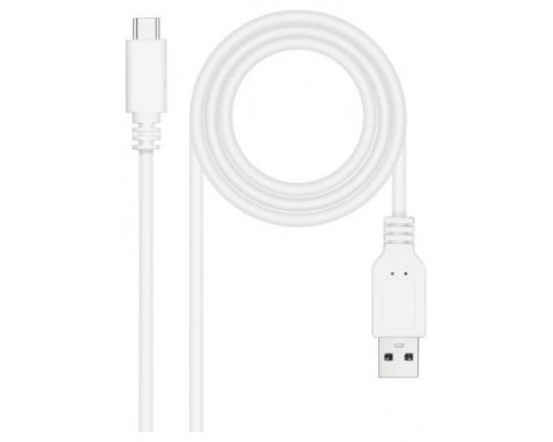 CABLE USB 2.0 3A TIPO USB-C/M- A/M 1.5 M BLANCO NANOCABLE