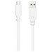 CABLE USB 2.0 3A TIPO USB-C/M- A/M 1.5 M BLANCO NANOCABLE