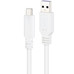 Nanocable Cable USB 2.0 3A USB-C-M/M 1M Blanco