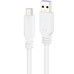 Nanocable Cable USB 2.0 3A USB-C-M/M 2M Blanco