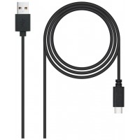 CABLE USB 2.0 3A TIPO USB-C/M- A/M 3 M NEGRO NANOCABLE