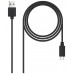 CABLE USB 2.0 3A TIPO USB-C/M- A/M 3 M NEGRO NANOCABLE