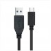 CABLE USB 3.1 GEN2 10Gbps 3A TIPO USB-C A USB-A 0.5 M NEGRO NANOCABLE