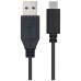 CABLE USB 3.1 GEN2 10Gbps 3A TIPO USB-C A USB-A 1.0 M NEGRO NANOCABLE