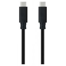 CABLE USB 3.1 GEN2 10Gbps 5A 4K/60Hz, USB-C/M USB-C/M 2 M NEGRO NANOCABLE