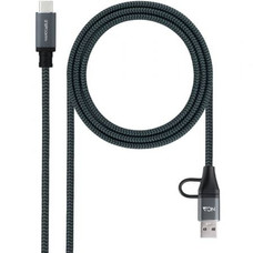Nanocable Cable USB3.2 100W USB-C+A/USB-C 1 M