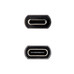 Nanocable Cable USB 3.2 Gen2 USB-C M/H 0,5 M Negro