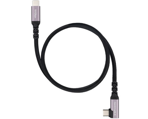 Nanocable Cable USB-C 3.2 GEN2 Acodado 100W 1 M-IA3 Nanocable Cable USB-C 3.2 GEN2 Acodado 100W 1 M