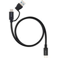 Nanocable Cable USB-C+USB-A/USB-C 3.2 GEN2 0.5M-3IA Nanocable Cable USB-C+USB-A/USB-C 3.2 GEN2 0.5M