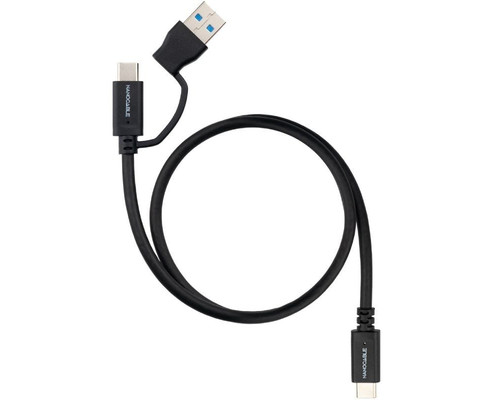 Nanocable Cable USB-C+USB-A/USB-C 3.2 GEN2 0.5M