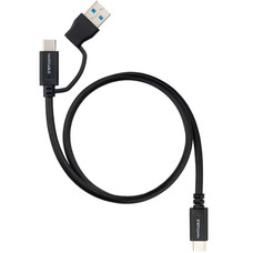 Nanocable Cable USB-C+USB-A/USB-C 3.2 GEN2 1 M-IA3 Nanocable Cable USB-C+USB-A/USB-C 3.2 GEN2 1 M