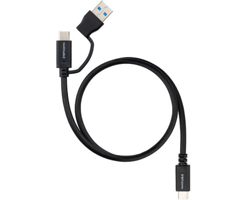 Nanocable Cable USB-C+USB-A/USB-C 3.2 GEN2 1 M