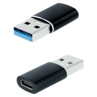 ADAPTADOR USB-A 3.1 A USB-C USB-A/M-USB-C/H NEGRO NANOCABLE