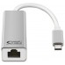 CONVERSOR USB-C A ETHERNET 10/100/1000 Mbps 15 CM PLATA NANOCABLE