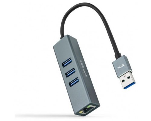 Nanocable Conversor USB 3.0 Ethernet + 3xUSB 3.0