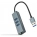 Nanocable Conversor USB 3.0 Ethernet + 3xUSB 3.0