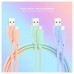 PACK 3 CABLES LIGHTNING A USB 2.0 1 M ROSA/AZUL/VERDE NANOCABLE