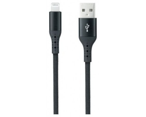 CABLE LIGHTNING A USB 2.0 1 M NEGRO MALLADO NANOCABLE