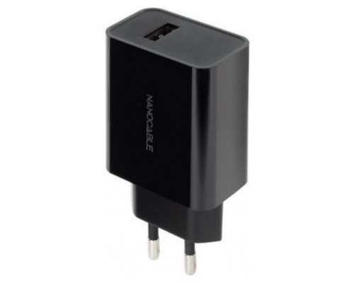 Nanocable Cargador 1 x USB 5V-2.1A Negro