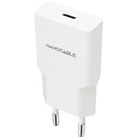 Nanocable Cargador USB-C/PD 20W Blanco-3IA Nanocable Cargador USB-C/PD 20W Blanco