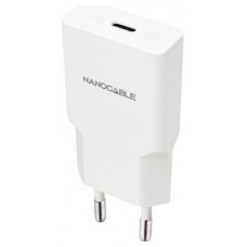 Nanocable Cargador USB-C/PD 25W Blanco-IA4 Nanocable Cargador USB-C/PD 25W Blanco