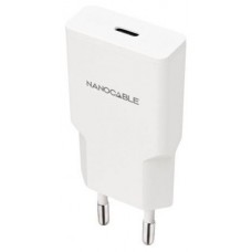 Nanocable Cargador USB-C/PD 30W Blanco-IA5 Nanocable Cargador USB-C/PD 30W Blanco