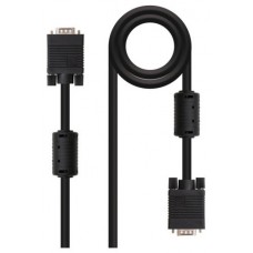 CABLE SVGA CON FERRITA MONITOR TIPO M-M 1M NANOCABLE