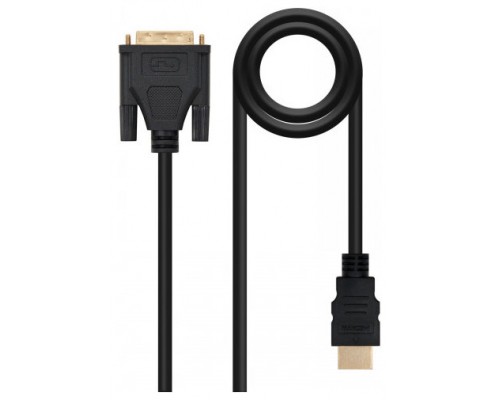 Nanocable Cable DVI/HDMI DVI18+1/M-HDMI A/M,1.8 M