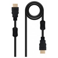 Nanocable Cable HDMI con ferrita, M-M, negro, 1.8m