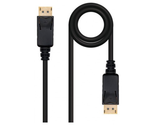 CABLE DISPLAYPORT DP/M-DP/M NEGRO 0.5 M NANOCABLE