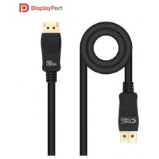 CABLE DISPLAYPORT 1.4 DP/M-DP/M NEGRO 0.5 M NANOCABLE