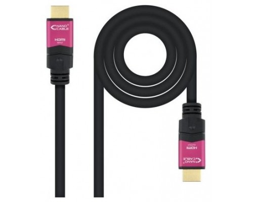 CABLE HDMI V2.0 4K 60HZ ALTA VELOCIDAD/HEC REPETIDOR A/A-A/M 15M NANOCABLE