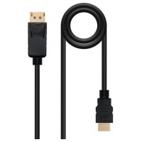 Nanocable Cable Conversor DP a HDMI 1,5 M Negro