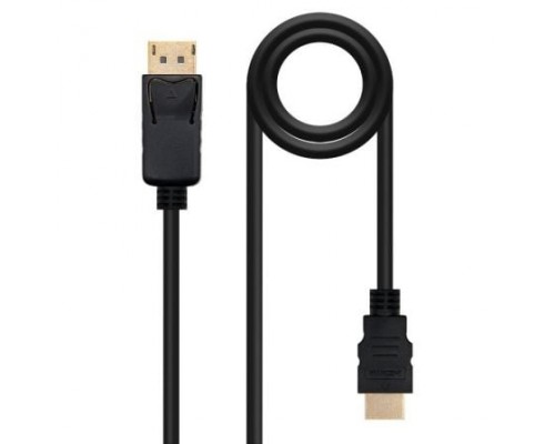 Nanocable Cable Conversor DP a HDMI 2 M Negro