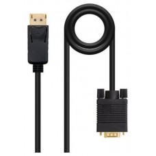 Nanocable Cable Conversor DP a DVI  2 M Negro