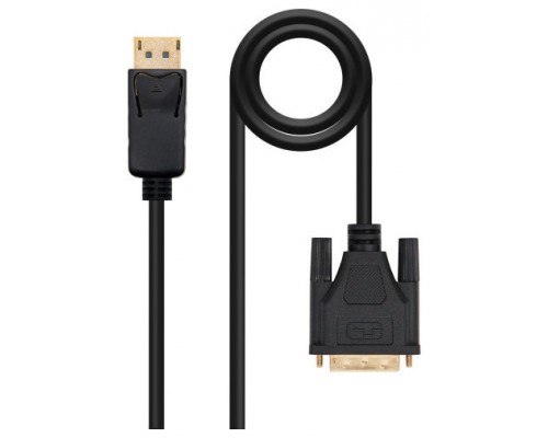 Nanocable Cable Conversor DP a DVI 1 M Negro